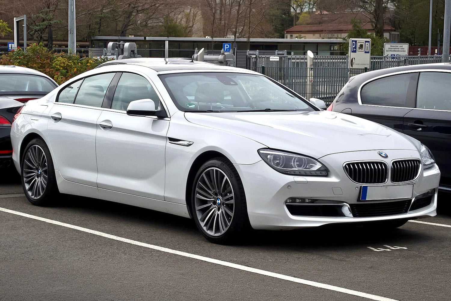 BMW F06 6 Series Gran Coupe luxury performance sedan in Alpine White